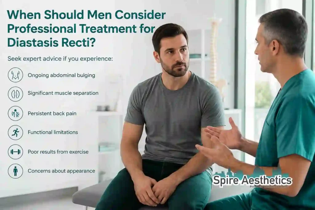 When Should Men Consider Professional Treatment for Diastasis Recti Baillieston?